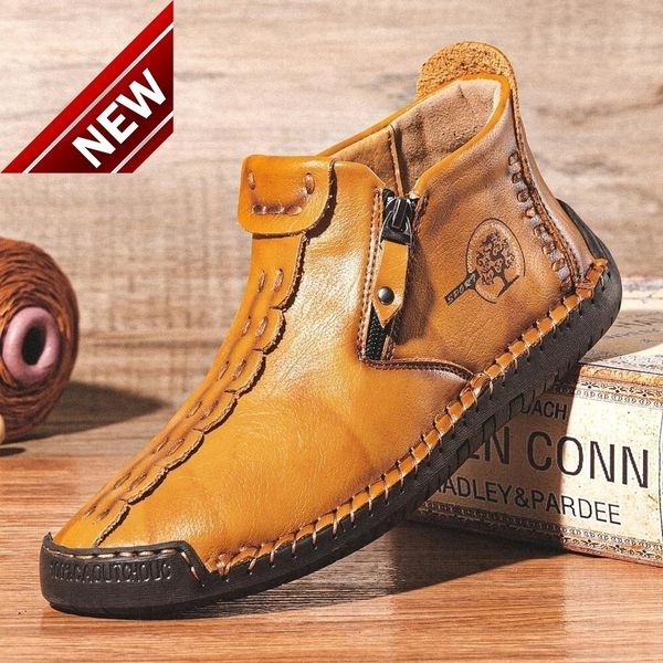 2021 autumn winter new fashion martin side zipper middle men's boots large handmade casual, Black
2021 autumn winter new fashion martin side zipper middle men's boots large handmade casual, Black