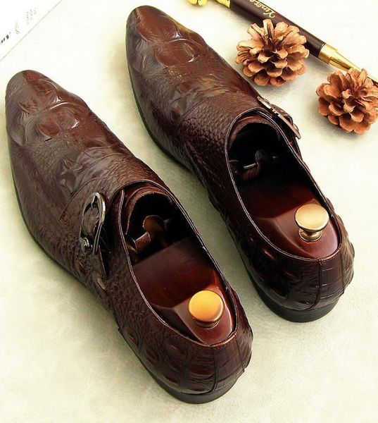 dress shoes fashion men buskle strap pointed toes leather male crocodile pattern casual england style1, Black
dress shoes fashion men buskle strap pointed toes leather male crocodile pattern casual england style1, Black