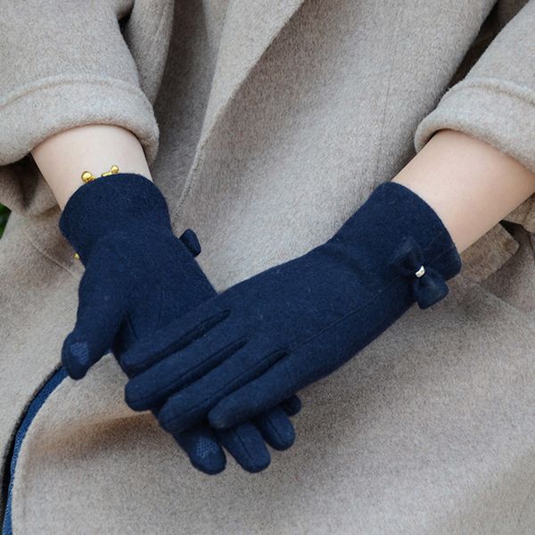 fashion elegant female wool knit embroidery touch screen winter women warm cashmere full finger bow dotted gloves c21, Blue;gray
fashion elegant female wool knit embroidery touch screen winter women warm cashmere full finger bow dotted gloves c21, Blue;gray