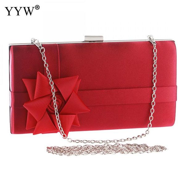 yyw simple evening clutch bag with grosgrain floral women small crossbosy bag bolsas clutches