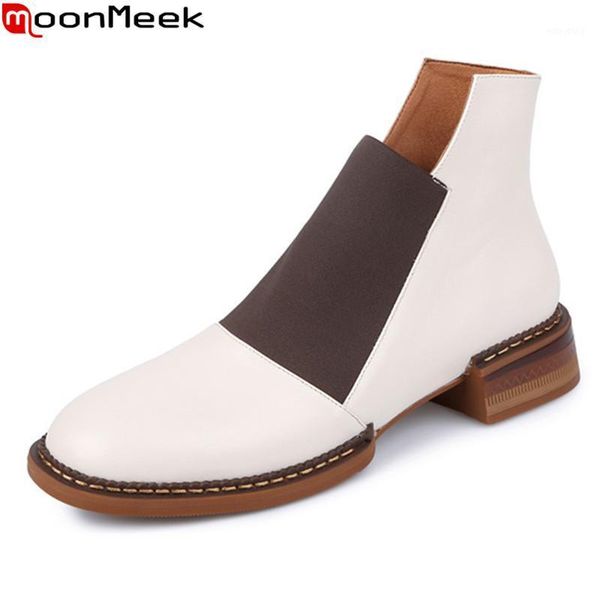 moonmeek 2020 new arrival fashion ankle boots genuien leather women boots simple comfortable slip-on ladies shoes winter1, Black
moonmeek 2020 new arrival fashion ankle boots genuien leather women boots simple comfortable slip-on ladies shoes winter1, Black