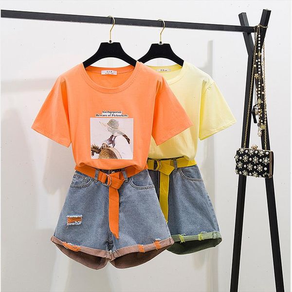 2021 summer fashion neon twinset women patchwork strap short sleeve cotton t shirt hole short jeans set 2pcs clothing set, Gray
2021 summer fashion neon twinset women patchwork strap short sleeve cotton t shirt hole short jeans set 2pcs clothing set, Gray