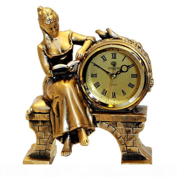 vintage european resin table clock living room bedside home decor deskclock betury girl reading sculpture desk gift
vintage european resin table clock living room bedside home decor deskclock betury girl reading sculpture desk gift
