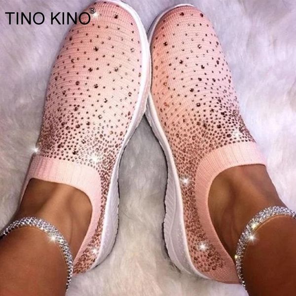 ladies crystal bling sneakers knitting vulcanized shoes women's autumn breathable flat female casual women fashion plus size y200424, Black
ladies crystal bling sneakers knitting vulcanized shoes women's autumn breathable flat female casual women fashion plus size y200424, Black