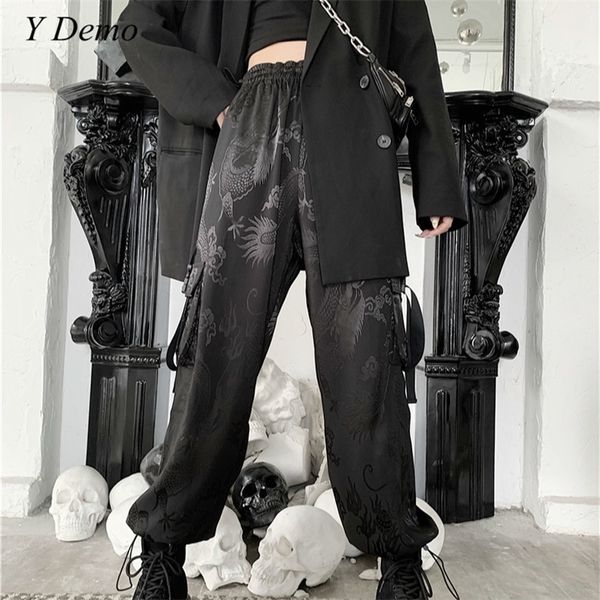 harajuku dragon embroidery soft cargo pants women side pocket rock loose elastic waist trousers female y200114, Black;white
harajuku dragon embroidery soft cargo pants women side pocket rock loose elastic waist trousers female y200114, Black;white