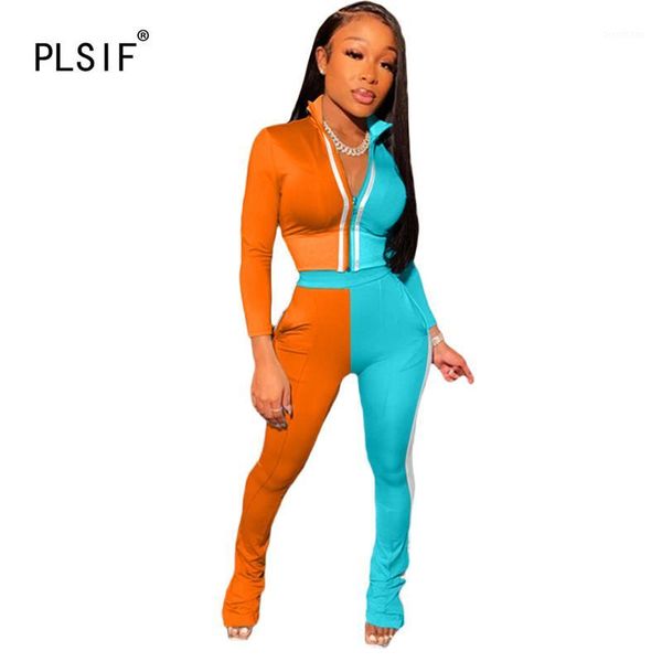 long sleeve zipper crop and tight pants 2 pieces set high street tight club party lady fashion tracksuits1, Gray
long sleeve zipper crop and tight pants 2 pieces set high street tight club party lady fashion tracksuits1, Gray