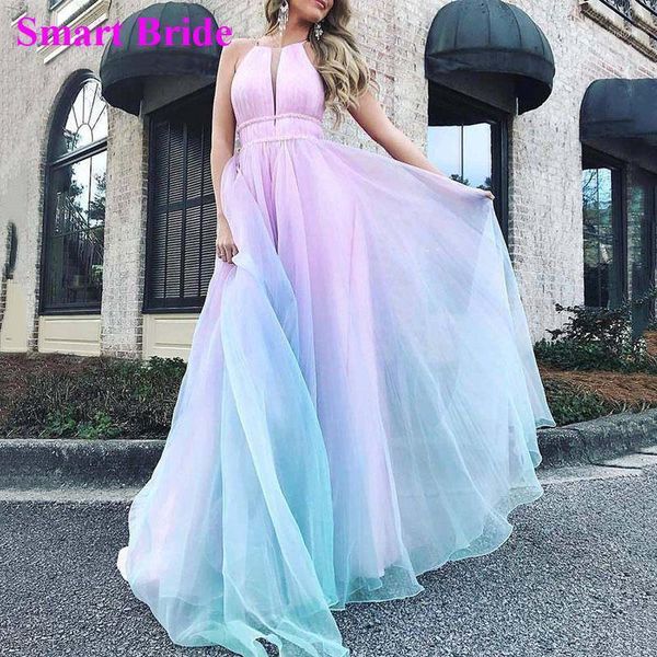 halter a line tulle prom dresses long bridesmaid dresses formal party gowns 2020 vs61, White;black
halter a line tulle prom dresses long bridesmaid dresses formal party gowns 2020 vs61, White;black