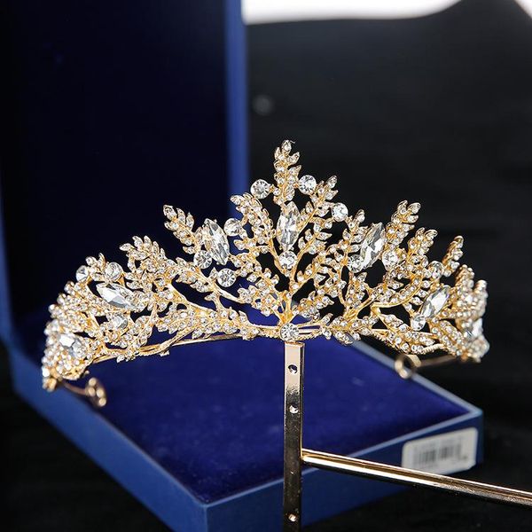 fairy natural crystal crown wedding gallery tiara accessories pendulum bride hair jewelry modeling accessories, Golden;silver
fairy natural crystal crown wedding gallery tiara accessories pendulum bride hair jewelry modeling accessories, Golden;silver
