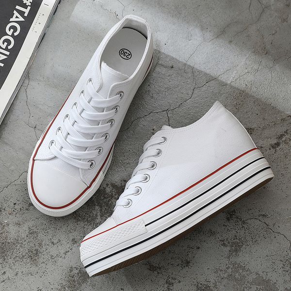 6 cm high platform fashion canvas shoes women increase thick soles ladies breathable casual sneakers low-leisure comfort 1020, Black;white
6 cm high platform fashion canvas shoes women increase thick soles ladies breathable casual sneakers low-leisure comfort 1020, Black;white