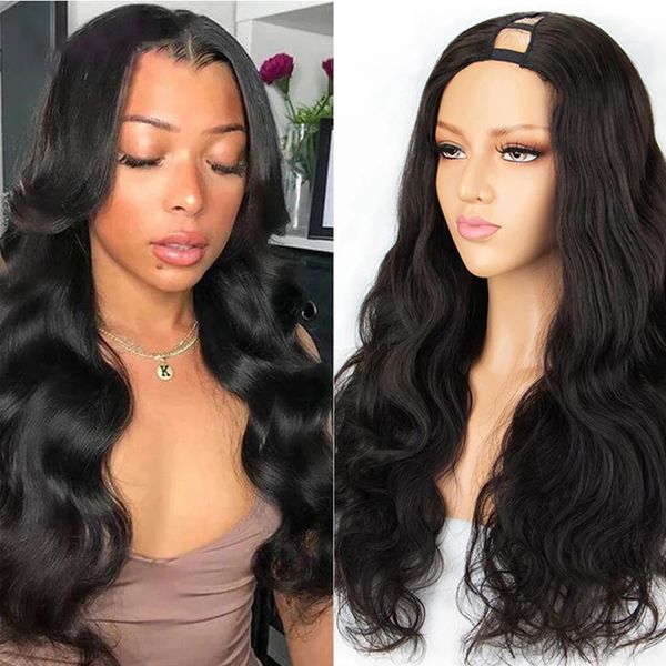 u part wigs brazilian body wave wig full machine made u shaped wig 150% density human hair wigs for black women, Black;brown
u part wigs brazilian body wave wig full machine made u shaped wig 150% density human hair wigs for black women, Black;brown