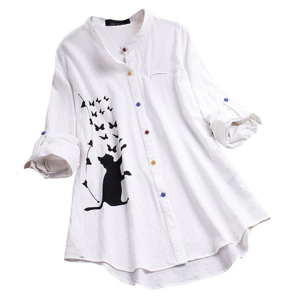 plus size long sleeve shirt blouse kawaii cat print women 2020 spring summer cotton tunic fashion o neck blusas dropship, White
plus size long sleeve shirt blouse kawaii cat print women 2020 spring summer cotton tunic fashion o neck blusas dropship, White