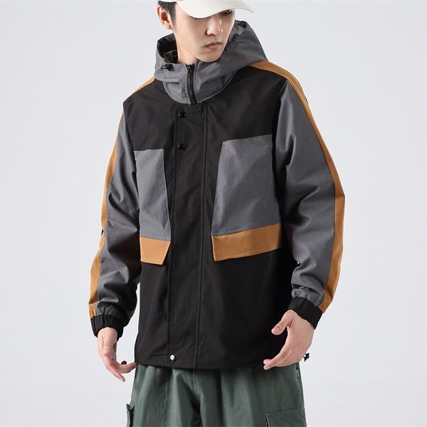 jacket men's 2020 autumn new style men's wear japanese-style mixed colors raincoat jacket large size hooded, Black
jacket men's 2020 autumn new style men's wear japanese-style mixed colors raincoat jacket large size hooded, Black