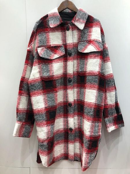 color plaid women woolen mid-length coat single-breasted warm 2021 autumn and winter jacket female long outwear with pockets1, Black
color plaid women woolen mid-length coat single-breasted warm 2021 autumn and winter jacket female long outwear with pockets1, Black