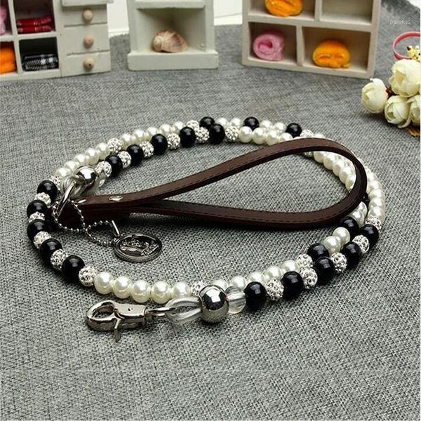 dog collars & leashes fashion black and white pearl diamond ball pet chain leash walking jogging leads cat supplies pets accessory1
dog collars & leashes fashion black and white pearl diamond ball pet chain leash walking jogging leads cat supplies pets accessory1