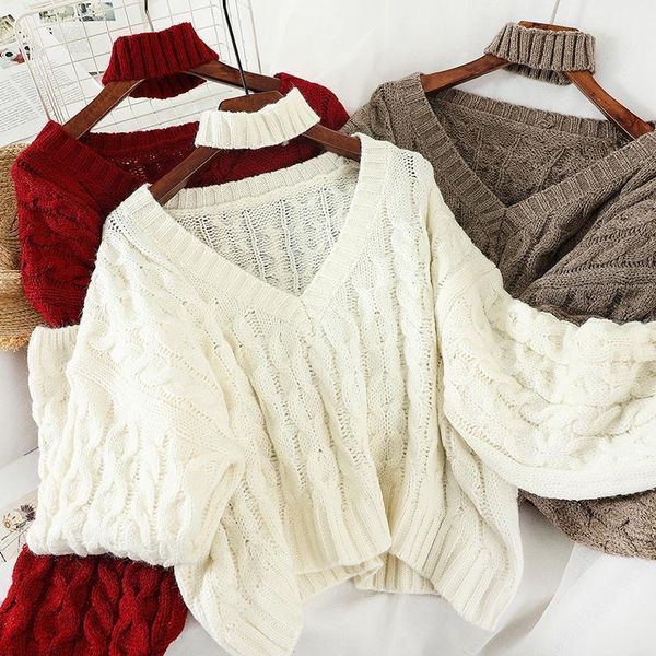 2020 new autumn sweater female korean version loose student hong kong taste goddess lazy style sweater trend1, White;black
2020 new autumn sweater female korean version loose student hong kong taste goddess lazy style sweater trend1, White;black