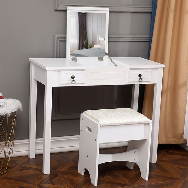 stock in us uk makeup table with mirror stool dressing desk foldable dresser for bedroom dropshipping
stock in us uk makeup table with mirror stool dressing desk foldable dresser for bedroom dropshipping