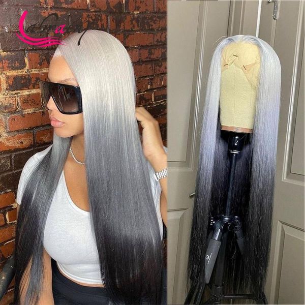 lace wigs hd transparent ombre 613 human hair grey colored straight remy wig with baby pre plucked bleached knot 13x1+4x1, Black;brown
lace wigs hd transparent ombre 613 human hair grey colored straight remy wig with baby pre plucked bleached knot 13x1+4x1, Black;brown