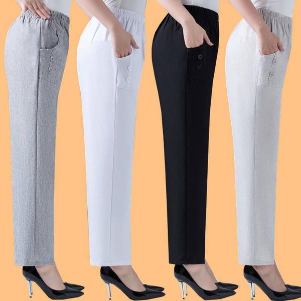 women trousers straight pants high waist casual female pantalon femme calca feminina khaki beige plus size donna pantaloni f1401, Black;white
women trousers straight pants high waist casual female pantalon femme calca feminina khaki beige plus size donna pantaloni f1401, Black;white
