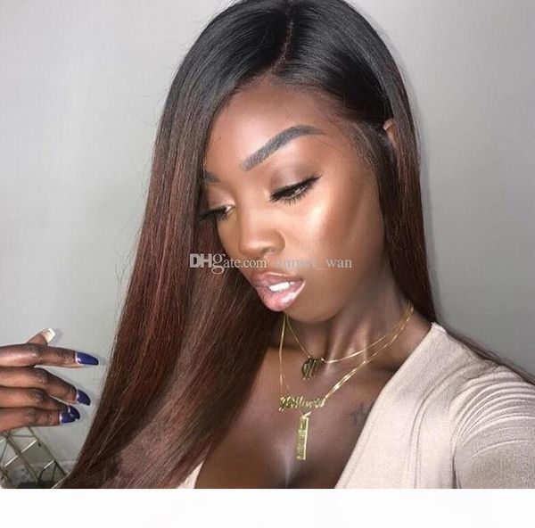 ombre 1b #30 straight full lace wig pre plucked 130% density lace front wig brazilian virgin human hair wig with dark black roots, Black;brown
ombre 1b #30 straight full lace wig pre plucked 130% density lace front wig brazilian virgin human hair wig with dark black roots, Black;brown