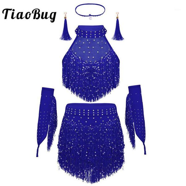 tiaobug kids teens sparkling sequins tassel latin dance dress set girls rumba samba salsa stage dance costume ballroom dancewear1, Black;red
tiaobug kids teens sparkling sequins tassel latin dance dress set girls rumba samba salsa stage dance costume ballroom dancewear1, Black;red
