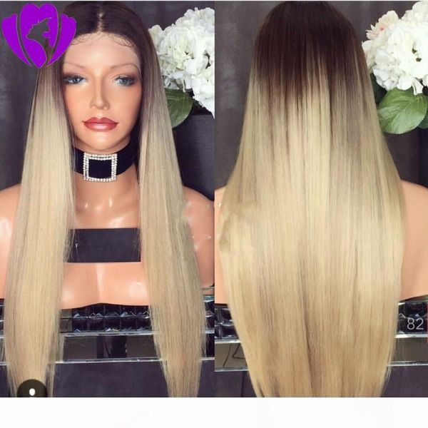 ombre blonde synthetic long straight hair lace front wigs glueless for women natural hairline 150% density cosplay wig, Black
ombre blonde synthetic long straight hair lace front wigs glueless for women natural hairline 150% density cosplay wig, Black