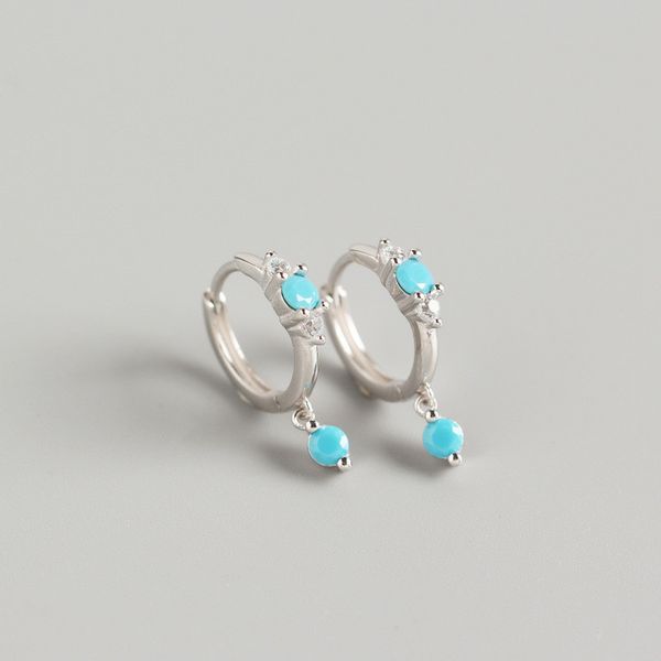 100% 925 sterling silver small circle stud earrings for women new fashion blue turquoise charms earring wedding jewelry gifts ml, Black
100% 925 sterling silver small circle stud earrings for women new fashion blue turquoise charms earring wedding jewelry gifts ml, Black