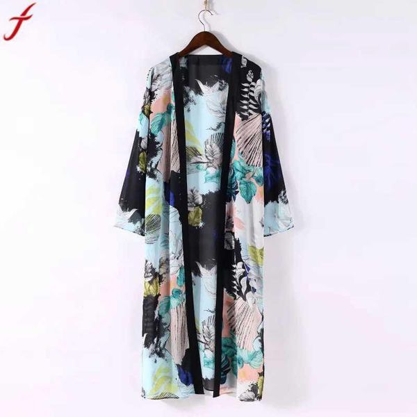 women's blouses & shirts women boho floral printed long blouse loose shawl kimono cardigan beach cover up shirt outwear blusa mujer fem, White
women's blouses & shirts women boho floral printed long blouse loose shawl kimono cardigan beach cover up shirt outwear blusa mujer fem, White