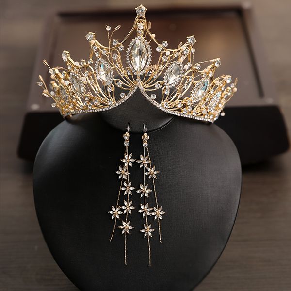 snew headdress white bride atmosphere chaoxian 2020 yarn crown girl three piece wedding accessories s, Silver
snew headdress white bride atmosphere chaoxian 2020 yarn crown girl three piece wedding accessories s, Silver