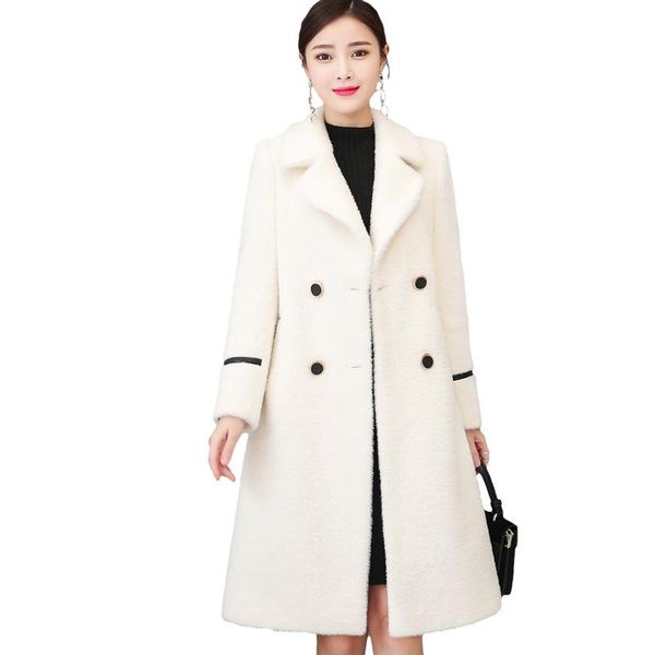 wool coat fall and winter women new long gold velvet vogue lady thick woolen cloth overcoat outfit lady plus size clothing, Black
wool coat fall and winter women new long gold velvet vogue lady thick woolen cloth overcoat outfit lady plus size clothing, Black