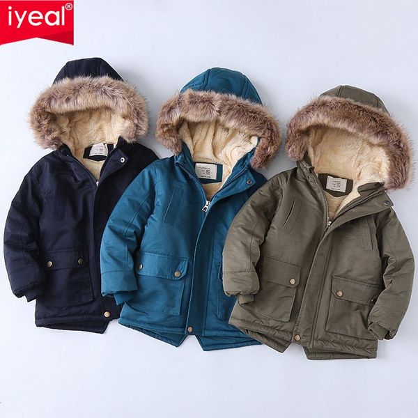 jackets iyeal kids jacket boys winter coat warm coral fleece inside fur hooded outerwear children's clothing snow wear, Blue;gray
jackets iyeal kids jacket boys winter coat warm coral fleece inside fur hooded outerwear children's clothing snow wear, Blue;gray