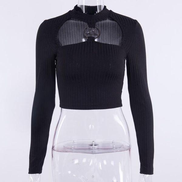 turtleneck black pentagram hollow out women sweater skinny elastic knitted full sleeve short pullover feminino soft femme, White;black
turtleneck black pentagram hollow out women sweater skinny elastic knitted full sleeve short pullover feminino soft femme, White;black