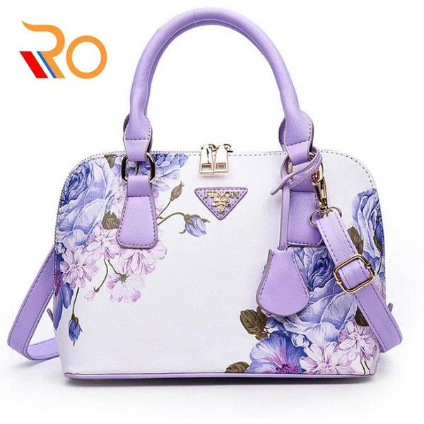printing ladies fashion braided shoulder bag hobo cross body shell bag