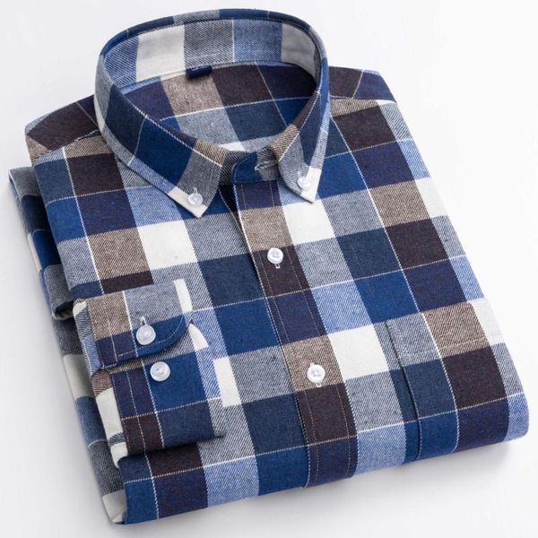 men's casual shirts shionfa spring fashionable plaid for men brushed fabric long sleeve pocket loose clothing oversized comfy wear, White;black
men's casual shirts shionfa spring fashionable plaid for men brushed fabric long sleeve pocket loose clothing oversized comfy wear, White;black