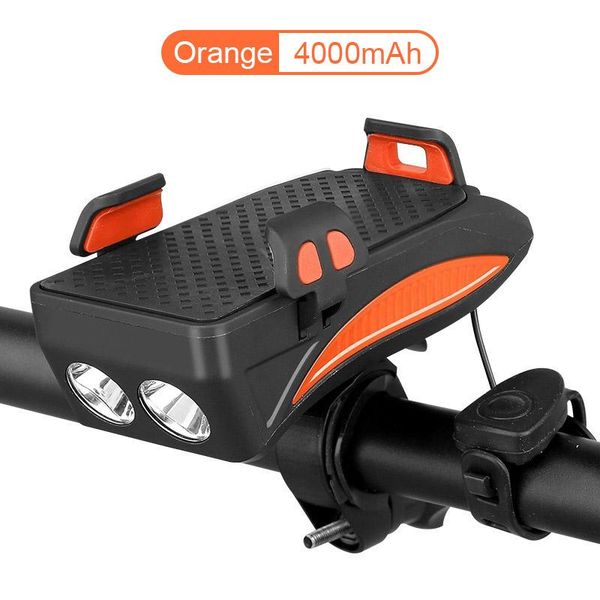 multi-functional 4 in 1 bicycle lamp usb mtb bike front light built-in 2000mah/4000mah battery with phone holder + bike horn
multi-functional 4 in 1 bicycle lamp usb mtb bike front light built-in 2000mah/4000mah battery with phone holder + bike horn