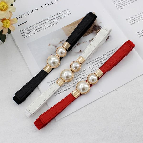 belts women casual high-elastic pearl decoration buckle belt for dress cummerbund femal, Black;brown
belts women casual high-elastic pearl decoration buckle belt for dress cummerbund femal, Black;brown