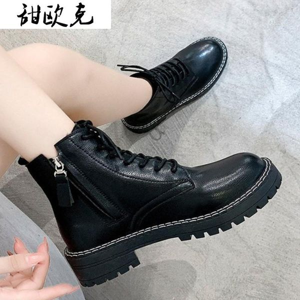 2020 new women's boots fashion boots female winter thick with short boot women's ankle lace up zipper botas mujer, Black
2020 new women's boots fashion boots female winter thick with short boot women's ankle lace up zipper botas mujer, Black