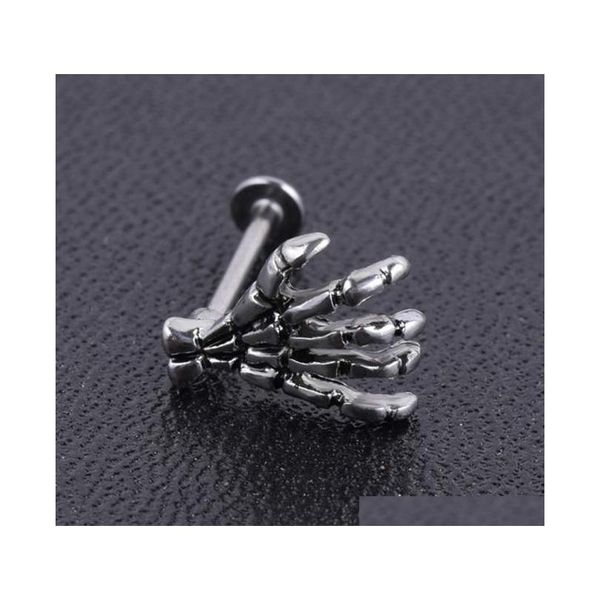 1 piece punk steel skull devil hand lip ring piercing jewelry skeleton labret for women men hand stud earrin sqcyir new_dhbest, Black
1 piece punk steel skull devil hand lip ring piercing jewelry skeleton labret for women men hand stud earrin sqcyir new_dhbest, Black