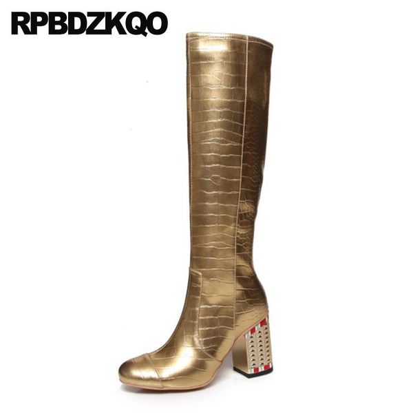 boots brand women shoes gold high heel genuine leather 10 crystal plus size tall metal knee diamond long chunky rhinestone big, Black
boots brand women shoes gold high heel genuine leather 10 crystal plus size tall metal knee diamond long chunky rhinestone big, Black