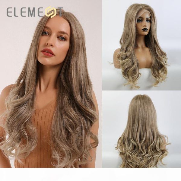 long mix brown blonde ash synthetic lace front wig middle part body wave lace wigs for white black women
long mix brown blonde ash synthetic lace front wig middle part body wave lace wigs for white black women