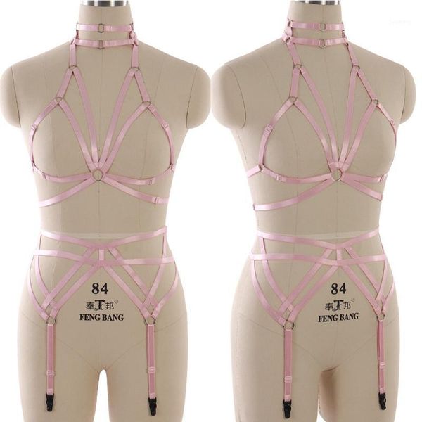 pink full body harness set for women underwear strap adjust lingerie goth harajuku hollow out cage bra club dance rave wear1, Black;white
pink full body harness set for women underwear strap adjust lingerie goth harajuku hollow out cage bra club dance rave wear1, Black;white