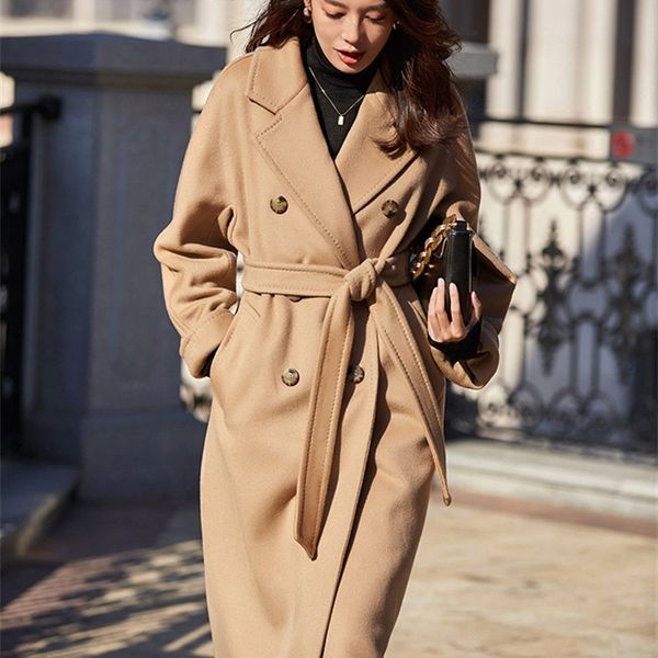original design women autumn winter elegant casual warm 100%wool coat double breasted belted pink/red plus size woolen jacket 201222, Black
original design women autumn winter elegant casual warm 100%wool coat double breasted belted pink/red plus size woolen jacket 201222, Black