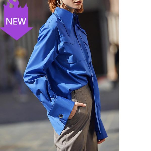 women's blouses & shirts style spring summer clothing loose plus size shirt women lapel blouse feminina fashion safari, White
women's blouses & shirts style spring summer clothing loose plus size shirt women lapel blouse feminina fashion safari, White