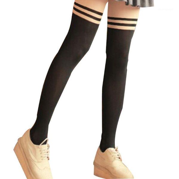 women girls double striped printed hosiery pantyhose patchwork fake stockings tattoo leggings tights contrast/solid color1, Black;white
women girls double striped printed hosiery pantyhose patchwork fake stockings tattoo leggings tights contrast/solid color1, Black;white