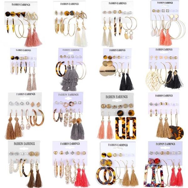 stud 32 styles trendy earrings acrylic faux pearl circle tassel earings 6-piece set fashion earing for women wholesale, Golden;silver
stud 32 styles trendy earrings acrylic faux pearl circle tassel earings 6-piece set fashion earing for women wholesale, Golden;silver