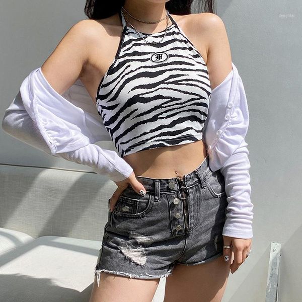zebra print backless crop women summer sleeveless tank tees tie up fashion casual mini vest streetwear1, White
zebra print backless crop women summer sleeveless tank tees tie up fashion casual mini vest streetwear1, White