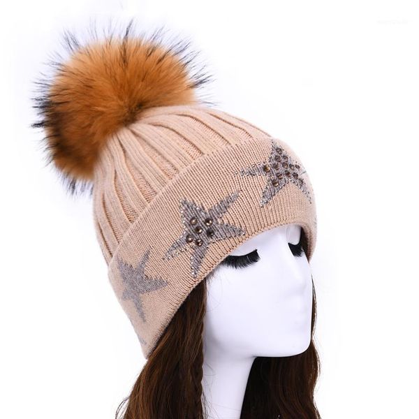 beanie hat for women winter hat knitted autumn fur ladies warm bonnet cap with rhinestones star1
beanie hat for women winter hat knitted autumn fur ladies warm bonnet cap with rhinestones star1