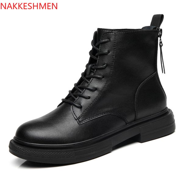 2020 autumn/winter plus suede leather shoes cowhy increased double zippered women's boots british wind turbine boots. q1104, Black
2020 autumn/winter plus suede leather shoes cowhy increased double zippered women's boots british wind turbine boots. q1104, Black