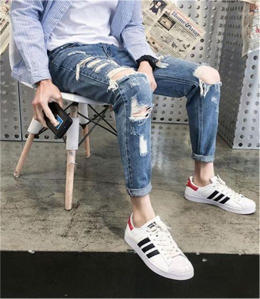 men's jeans high-quality men's stretch cotton loose brand fashion pants washed1, Blue
men's jeans high-quality men's stretch cotton loose brand fashion pants washed1, Blue