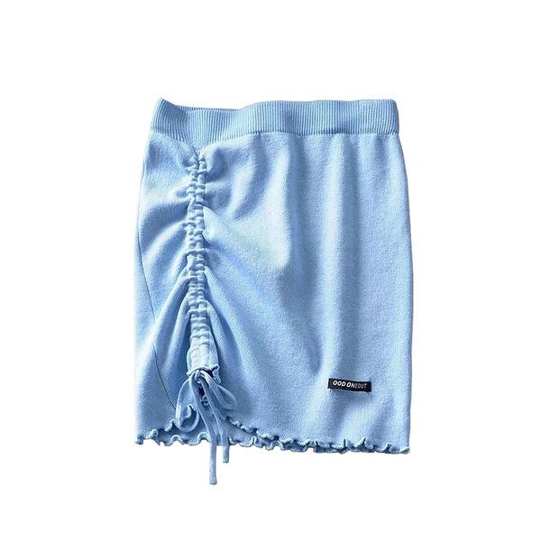 2021 new high street wrap hip knitting draw irregular string mini skirt show long solid leg women's skirts n7q6, Black
2021 new high street wrap hip knitting draw irregular string mini skirt show long solid leg women's skirts n7q6, Black