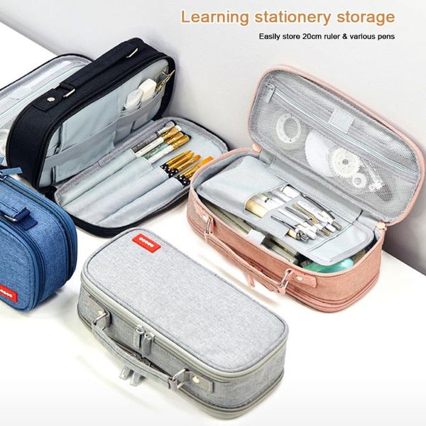 multifunctional pencil bag canvas pencil case large capacity zipper pen case storage bag for cosmetic wash
multifunctional pencil bag canvas pencil case large capacity zipper pen case storage bag for cosmetic wash